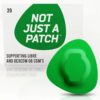 Green Freestyle Libre patches and Medtronic Guardian patches