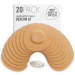 Original Patches for Dexcom G7, ONE+, Stelo CGM | Beige – 20 pack