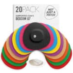 Original Patches for Dexcom G7, ONE+, Stelo CGM | Multicolor – 20 pack