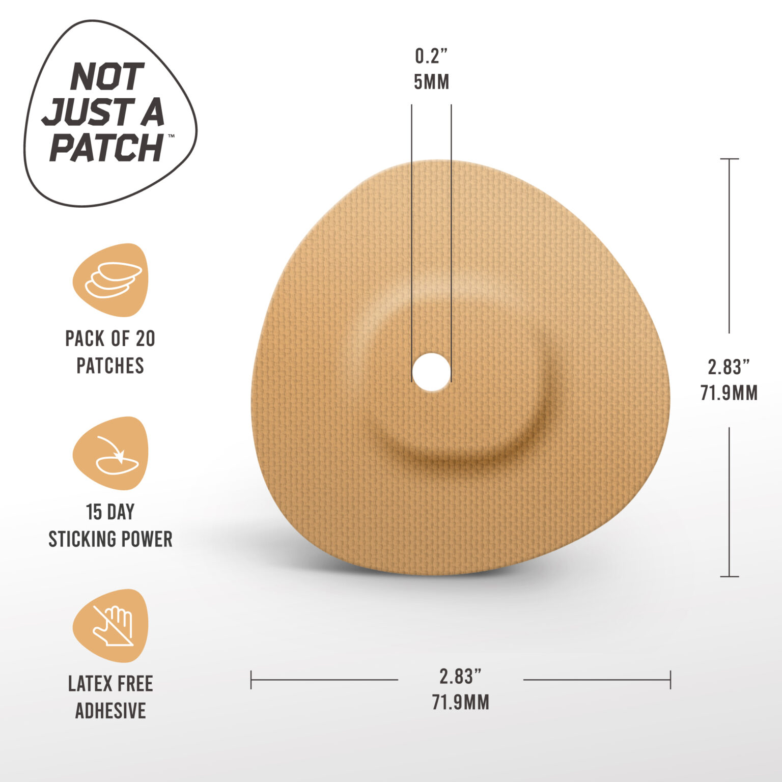 Original Patches for Dexcom G7, ONE+, Stelo CGM | Beige - 20 pack | Not ...