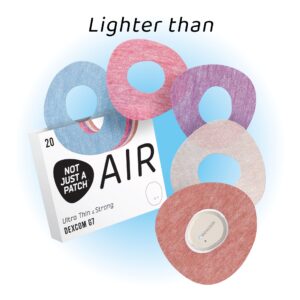 Air Patches Cutout for Dexcom G7 - Multicolor - 20 pack