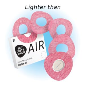Air Patches Cutout for Dexcom G7 - Red - 20 pack