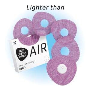 Air Patches Cutout for Libre 3 - Purple - 20 pack