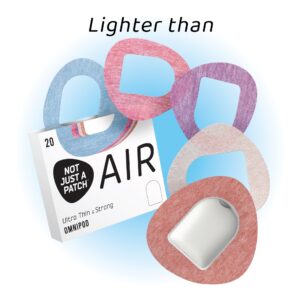 Air Patches Cutout for Omnipod - Multicolor - 20 pack