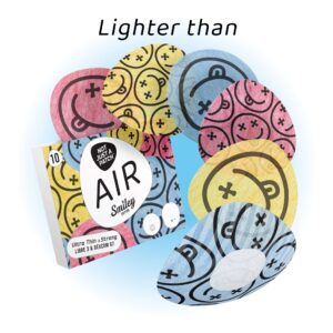 Air Smiley Patches for Dexcom G7, Freestyle Libre 3 - Multicolor – 10 pack - Dexcom G7