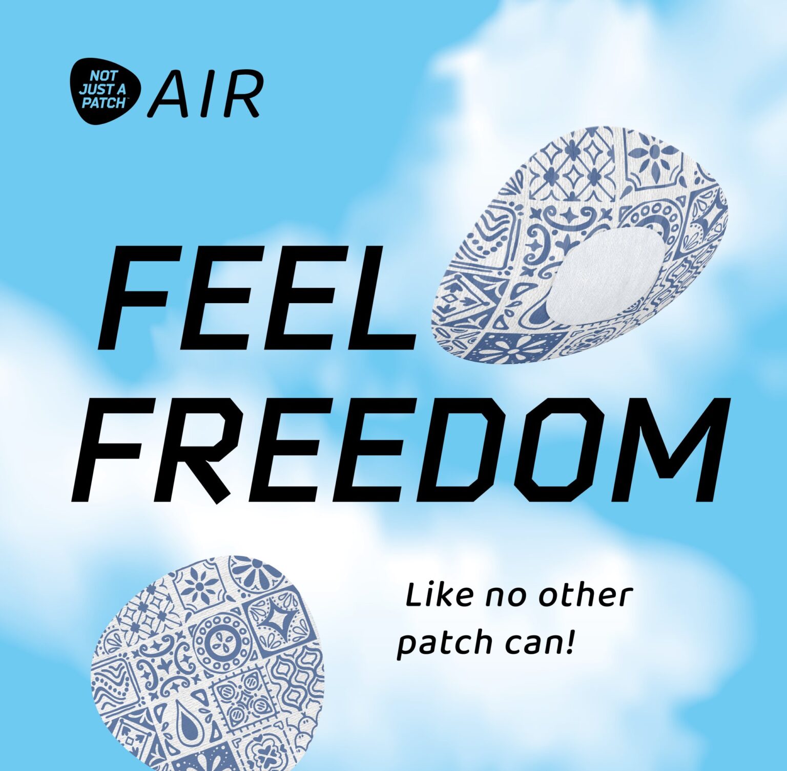 NJAP x Thrivabetic - Air Patches for Dexcom G7, Libre 3, ONE+, Stelo ...