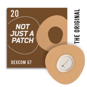 Original Patches Cutout for Dexcom G7 - Beige - 20 pack