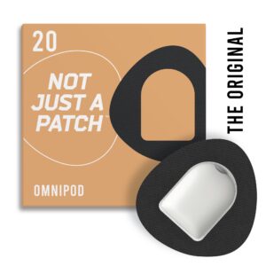 Original Patches Cutout for Omnipod - Black - 20 pack